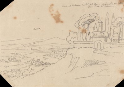 Convent Between Castel del Bosco and La Strada Scala by John Robert Cozens